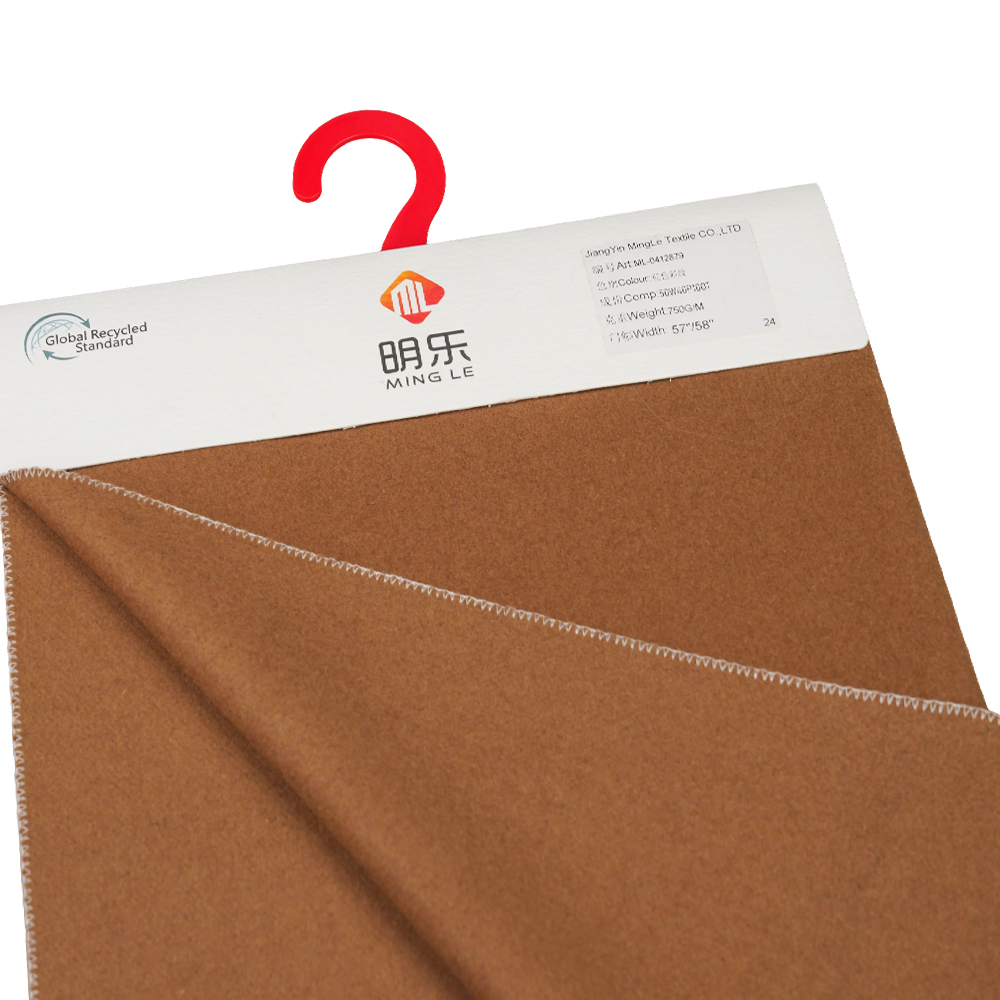 50% Lã, 50% Outras Fibras, 730G/M, Camelo, Tecido Sarja Melton, ML-0412879