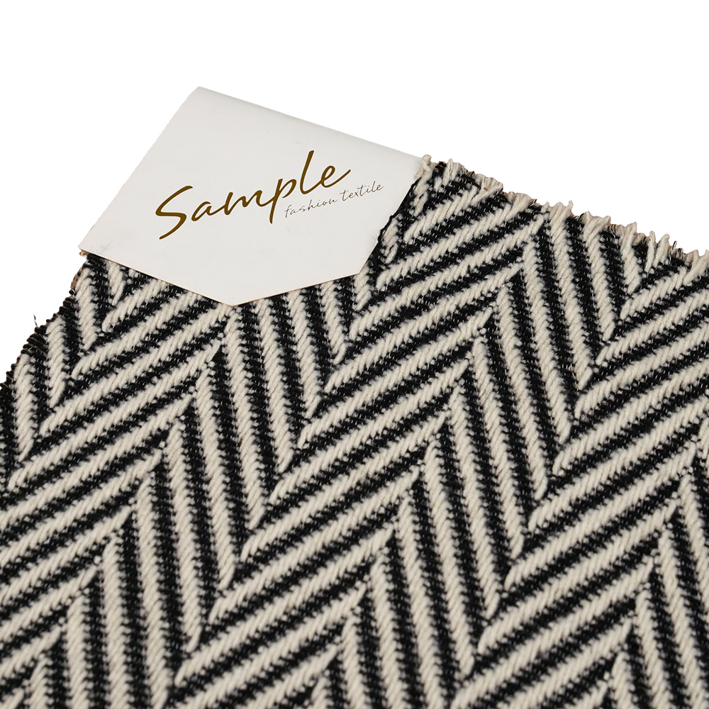 100% outro, 720 G/M, preto e branco clássico, fio de tweed, ML-70230021-22090