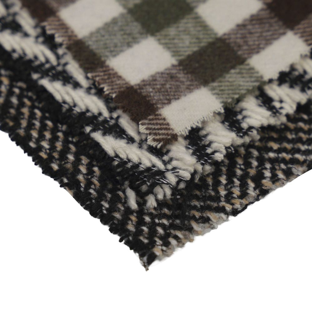 100% outro, 720 G/M, preto e branco clássico, fio de tweed, ML-70230021-22090